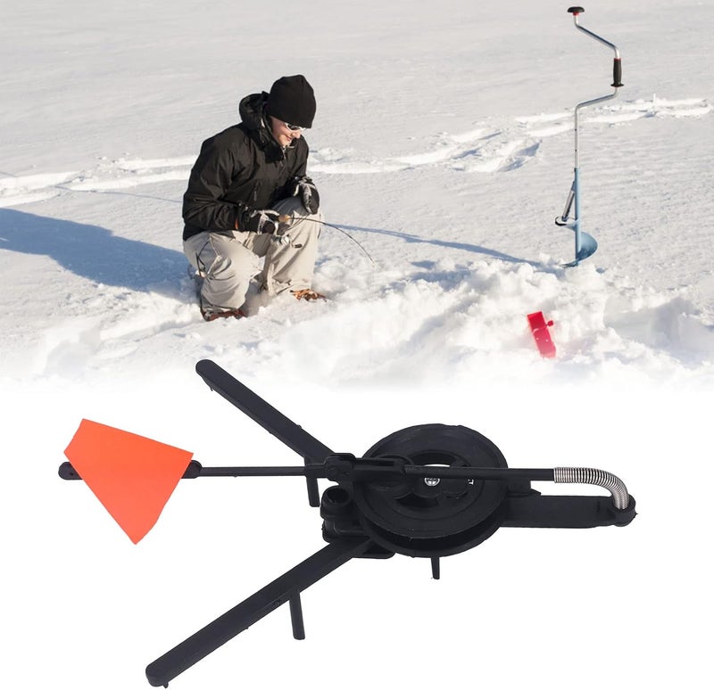 Topyond Winter Ice Fishing Flag, Marker Ice Fishing Flag, Marker Triangular Structure Fixed Tip Up Ice Fishing Flag Pole Indicator - Image 4